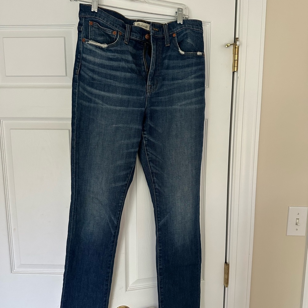 Madewell Blue Straight Leg Jeans